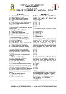 prova-agente controle de doenças parasitárias