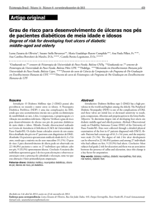 Grau de risco para desenvolvimento de úlceras nos pés de