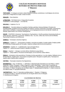1º Bimestre / Parcial / 2ª Série do Ensino Médio