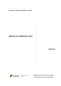 Guia de Provas de Ingresso