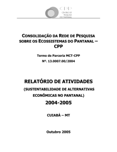 Relatório de Atividades 2004-2005