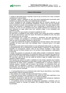 TESTE SELETIVO PÚBLICO - Edital n.º 03/2013