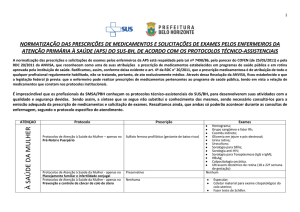 Normatização das Prescrições de Medicamentos