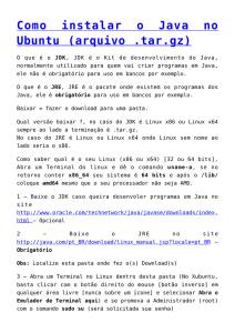 Como instalar o Java no Ubuntu (arquivo .tar.gz)