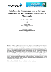 Satisfação do Consumidor com os Serviços Oferecidos em