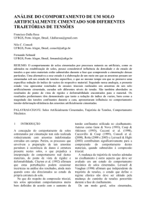 análise do comportamento de um solo artificialmente