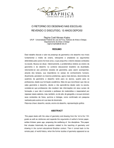 o retorno do desenho nas escolas: revendo o discutido, 13 anos