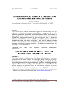 4.A REALIDADE SÓCIO-POLÍTICA E A QUESTÃO DA