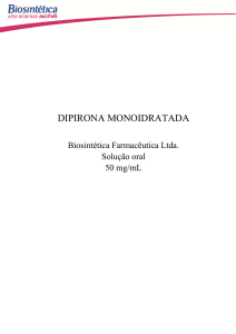 DIPIRONA MONOIDRATADA