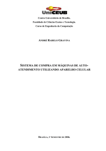 sistema de compra em máquinas de auto