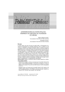 determinantes da participação feminina no esporte no nordeste do