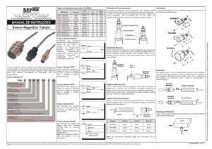 Sensor Magnetico Tubular Manual de Instalação Rev D
