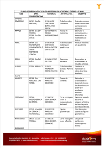 plano de execuçao de uso do material em atividades extras – 6º ano