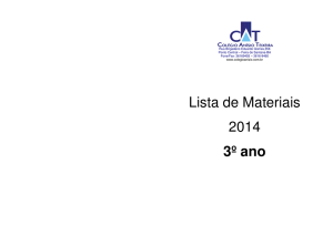 Lista de Materiais 2014 3º ano