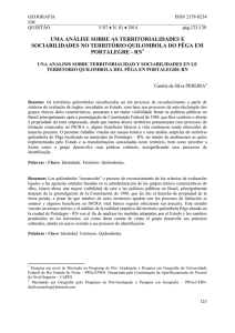 uma análise sobre as territorialidades e sociabilidades no território