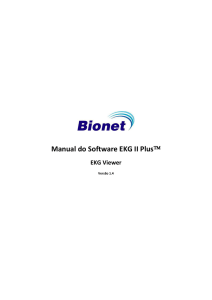 Manual do Software EKG II Plus