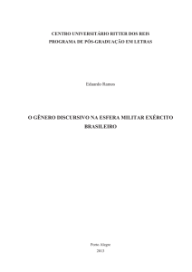 o gênero discursivo na esfera militar exército brasileiro