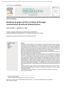 Pandemia de gripe A (H1N1) no Norte de Portugal: características