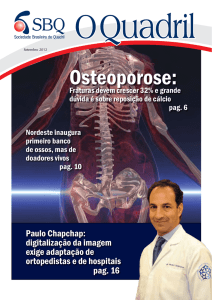 Osteoporose - Sociedade Brasileira de Quadril