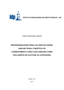 responsabilidade penal na área de saúde: análise penal e