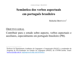 Semântica dos verbos aspectuais em português brasileiro