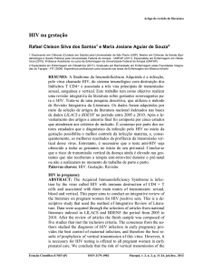 HIV na gestação - Portal de Periódicos da UNIFAP