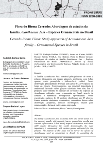 Cerrado Biome Flora: Study approach of