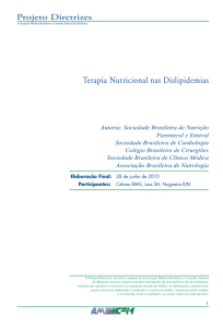 Terapia Nutricional nas Dislipidemias