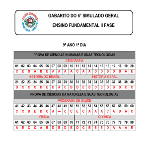 gabarito do 6° simulado geral ensino fundamental ii fase