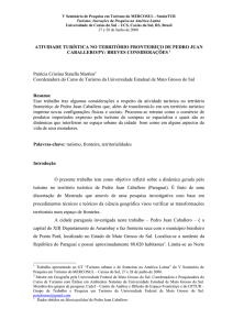 Atividade turística no território fronteiriço de Pedro Juan