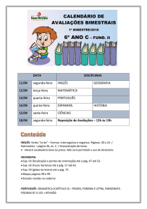 período tarde - Escola Isaac Newton