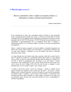 Breves comentários sobre o rápido crescimento - BuscaLegis