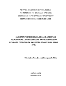 características epidemiológicas e ambientais