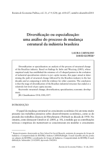 Diversificação ou especialização