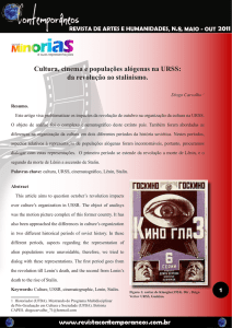 Cultura e cinema na URSS