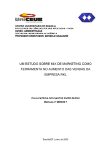 um estudo sobre mix de marketing como ferramenta no aumento