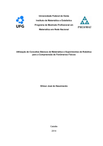 Universidade Federal de Goiás Instituto de Matemática e Estatística