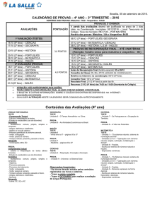 calendário de provas 2007