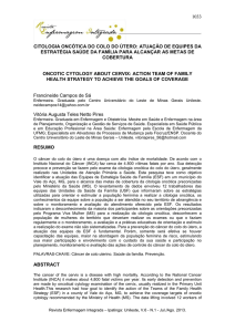 citologia oncótica do colo do útero: atuação de equipes