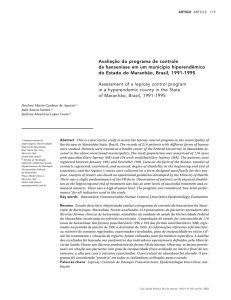 Avaliação do programa de controle da hanseníase em um