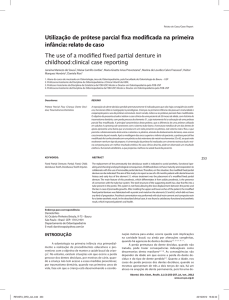 Utilização de prótese parcial fixa modificada na