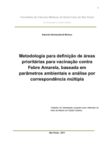 Metodologia para definição de áreas prioritárias para vacinação