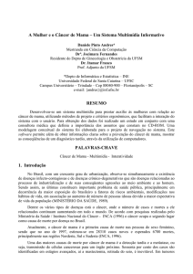 Sistema Multimídia para a Prevenção do Câncer de Mama