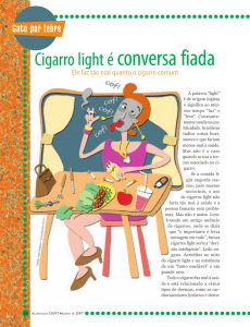 Cigarro light é conversa fiada - BVS SMS-SP