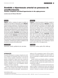 Zumbido e hipertensão arterial no processo de envelhecimento