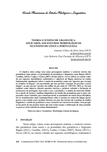 Teoria e ensino de gramática aplicados aos estudos