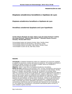 Displasia ectodérmica hereditária e hipótese de Lyon