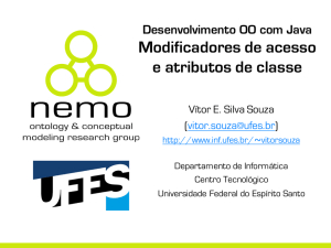 Modificadores de acesso e atributos de classe - Informática