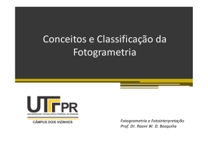 1-Conceitos e Classificação da Fotogrametria