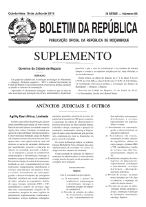 suplemento - Portal do Governo de Moçambique